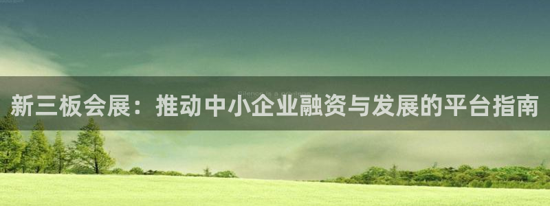 果博是怎么登录的：新三板会展：推动中小企