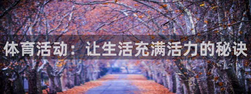 风速体育app：体育活动：让生活充满活力的秘诀