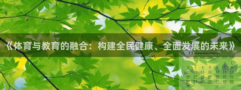 下载风速体育：《体育与教育的融合：构建全民健康、全面发展的未来》